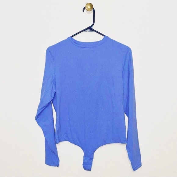 💙 NEW skims fits everybody long sleeve crewneck bodysuit htf cielo blue 2X - Picture 4 of 6